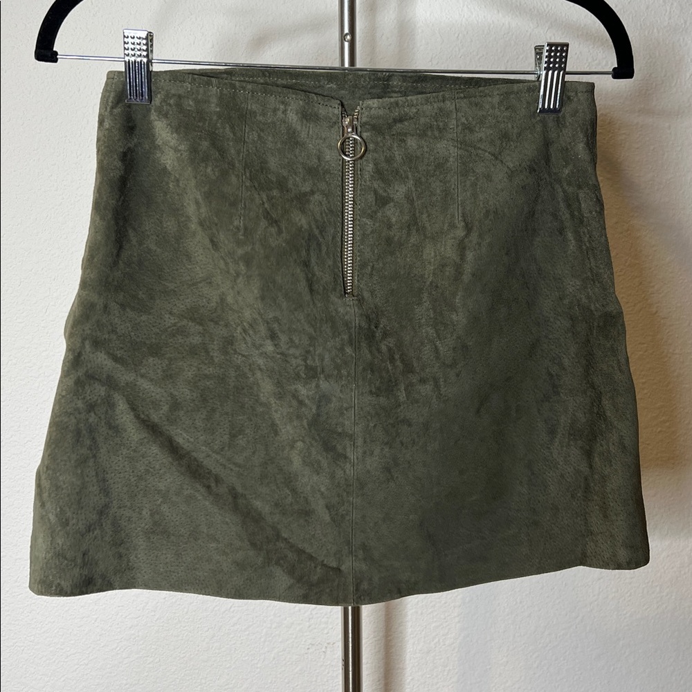 Blank NYC Suede Leather Mini Skirt - Picture 2 of 3